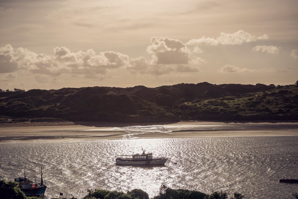 An image of Padstow during sunset